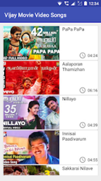 Vijay Movies Video Songs