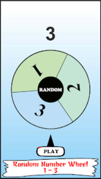 Random Number Generator Wheel