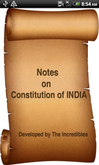 Notes on Constitution of India