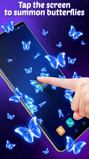 Live Wallpaper Magic Touch Butterfly