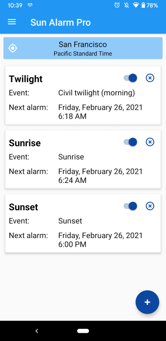 Sun Alarm