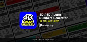 4D Lotto: Lucky Generator