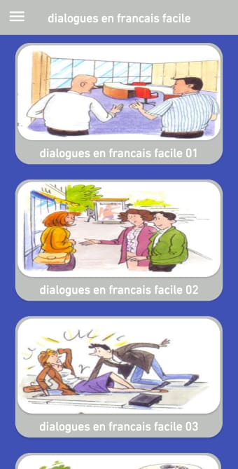 Dialogue en français : Texte a