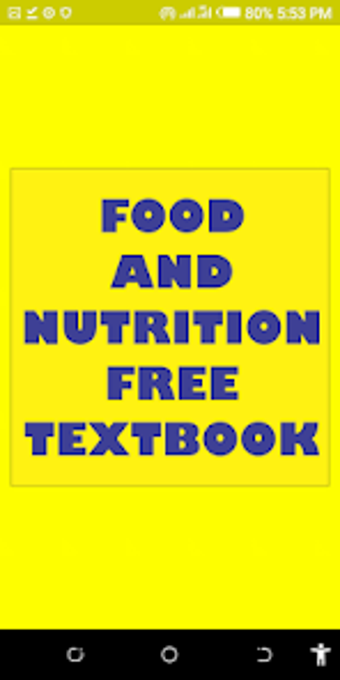 FOOD AND NUTRITION FREE TEXTBO