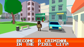 Pixel City: Crime Car Theft Race 3D