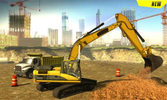 Excavator Construction Crane - Road Machine 2019