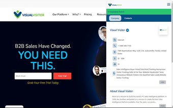 Visual Visitor - Easily find B2B contact info