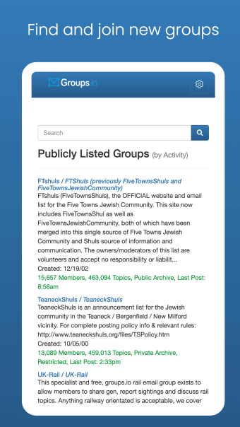 Groups.io App