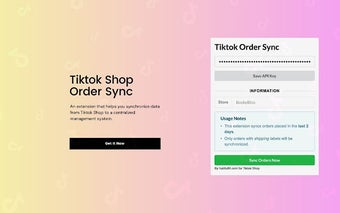 Tiktok Order Sync by HubFulFill