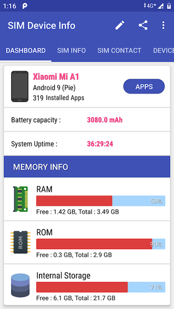 SIM Device Info