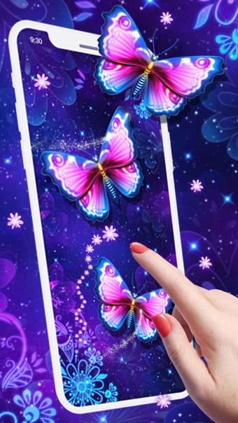 Purple Butterfly Live Wallpaper