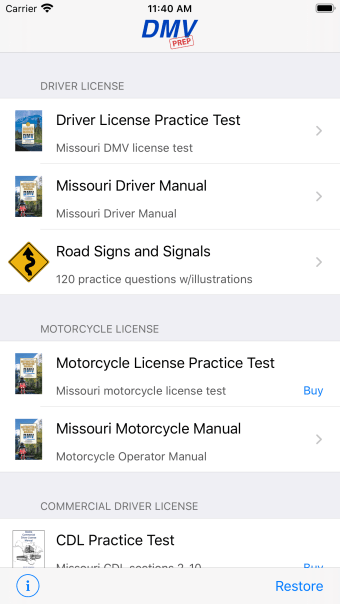 Missouri DMV Test Prep