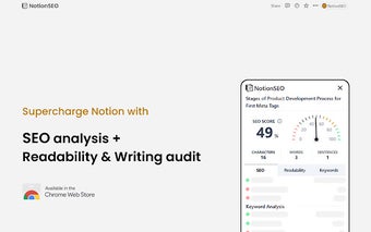 NotionSEO: Notion SEO & Readability Plugin