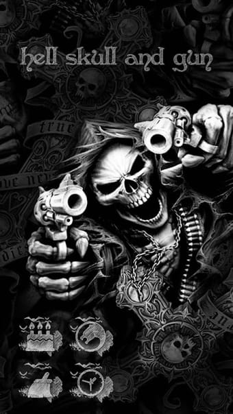 Hell Skull and Gun Theme