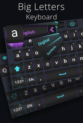 Big letters keyboard