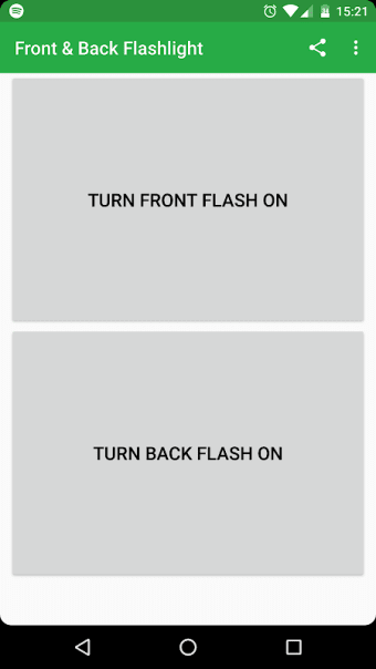 Front and Back Flashlight