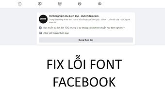 Facebook Font Fixer by Tran Song Nguyen Chung