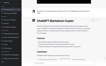 ChatGPT markdown magic