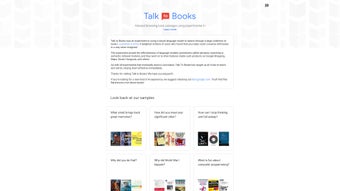 Talk to Books