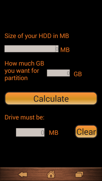 HDD Partition Calculator