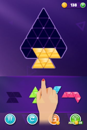 Block Triangle puzzle: Tangram