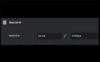 Block Ctrl W