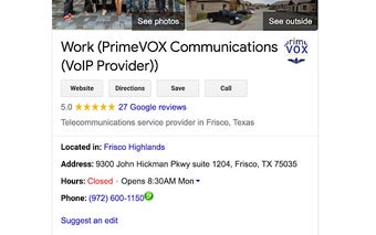 PrimeVOX Click-to-Call