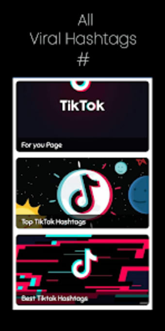 Hashtags for TikTok