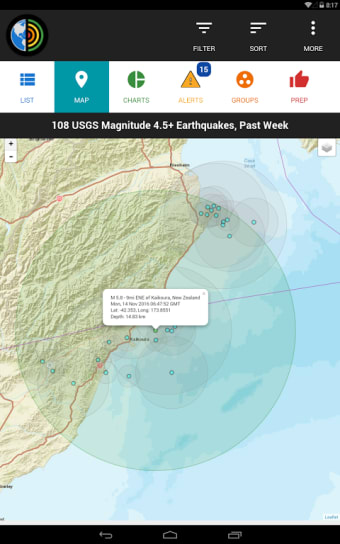 GeoTremor Earthquake Alert - Quake alerts near you