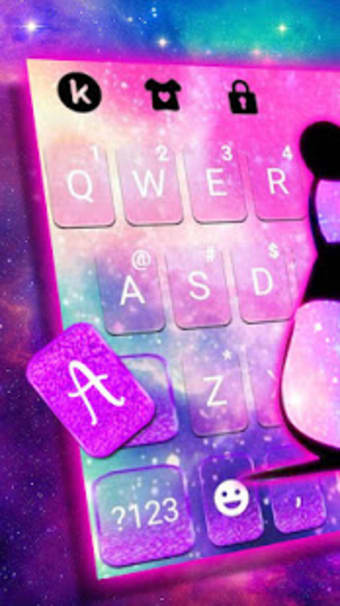 Galaxy Baby Panda2 Keyboard Theme