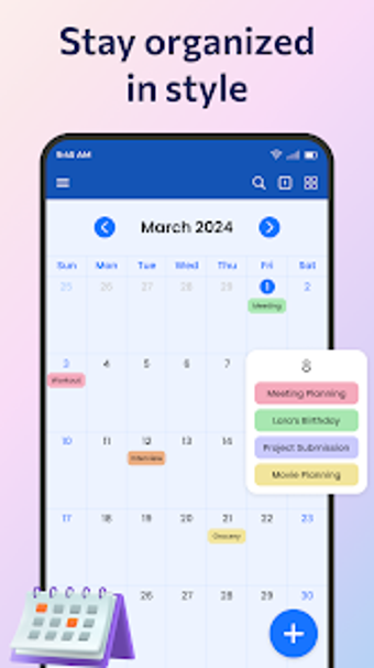 Calendar - event agenda app