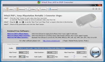 WinX AVI to PSP Video Converter 
