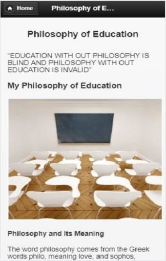 Philosophy of education