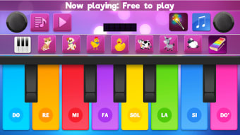 Colorful Instrument Simulator Piano Drum Guitar