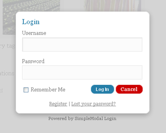 SimpleModal Login