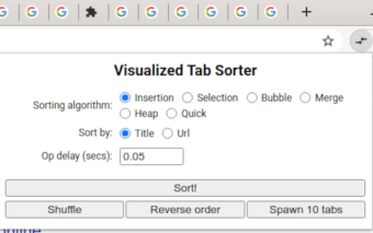Visualized Tab Sorter