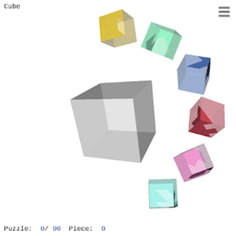 Platonic Opaline: 3D Rotate Shapes Puzzle Poly