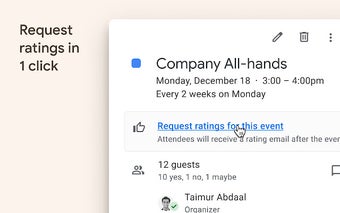 retro.rsvp: 1-click ratings for GCal meetings