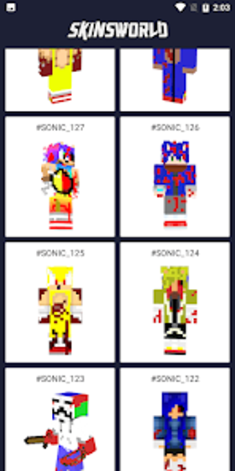 Soniic Skins for Minecraft