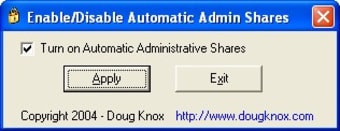 Enable Disable Automatic Admin Shares