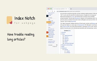 Index Notch