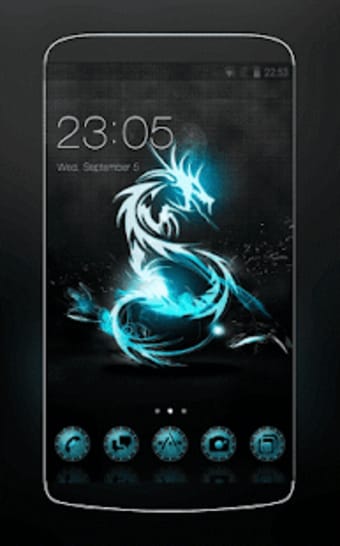 Magical theme: Abstract Dragon with Dark Cool Icon