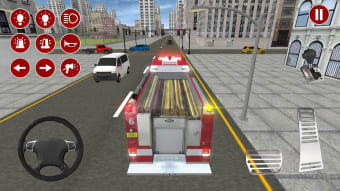 Real Fire Truck Driving Simulator: Fire Fighting