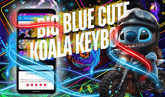 Blue Koala- Keyboard Wallpaper