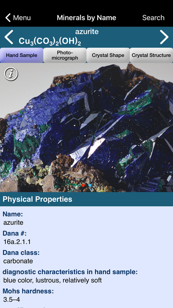 Mineral Database