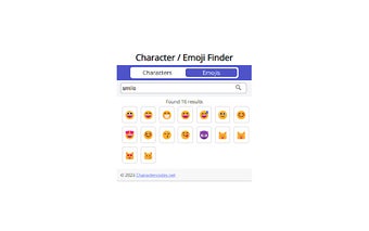 Character / Emoji Finder