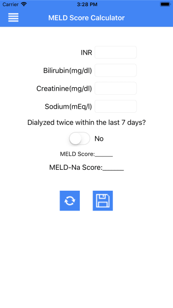 MELD Score Calculator