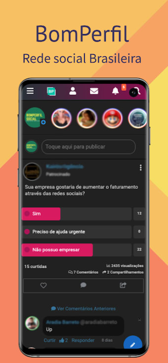 Rede social Brasileira Bom Perfil