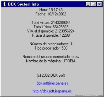 DCK System Info