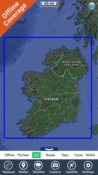 Marine : Ireland GPS map offline charts Navigator